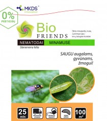 Nematodai MINAMUSIŲ lervoms (Steinernema feltia) 3x25 mln/ 100m² 